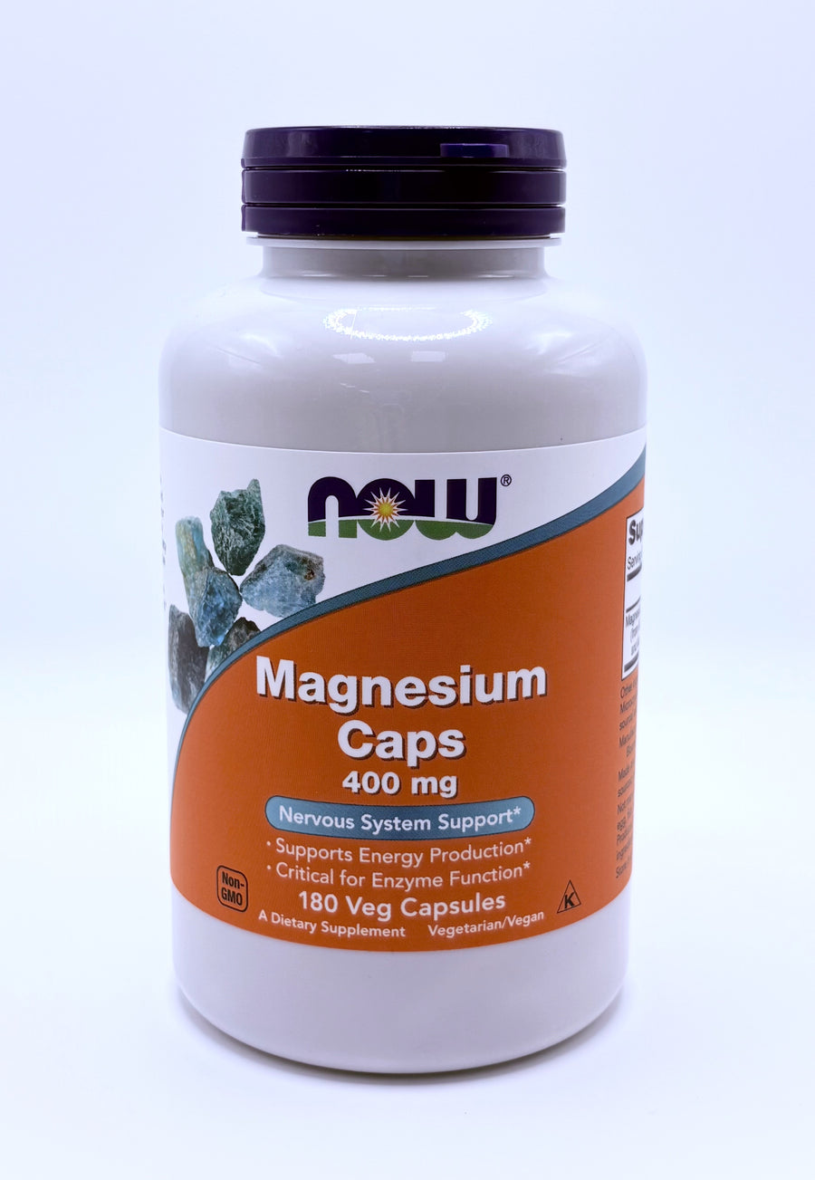 NOW Magnesium Caps 400mg 180 capsules