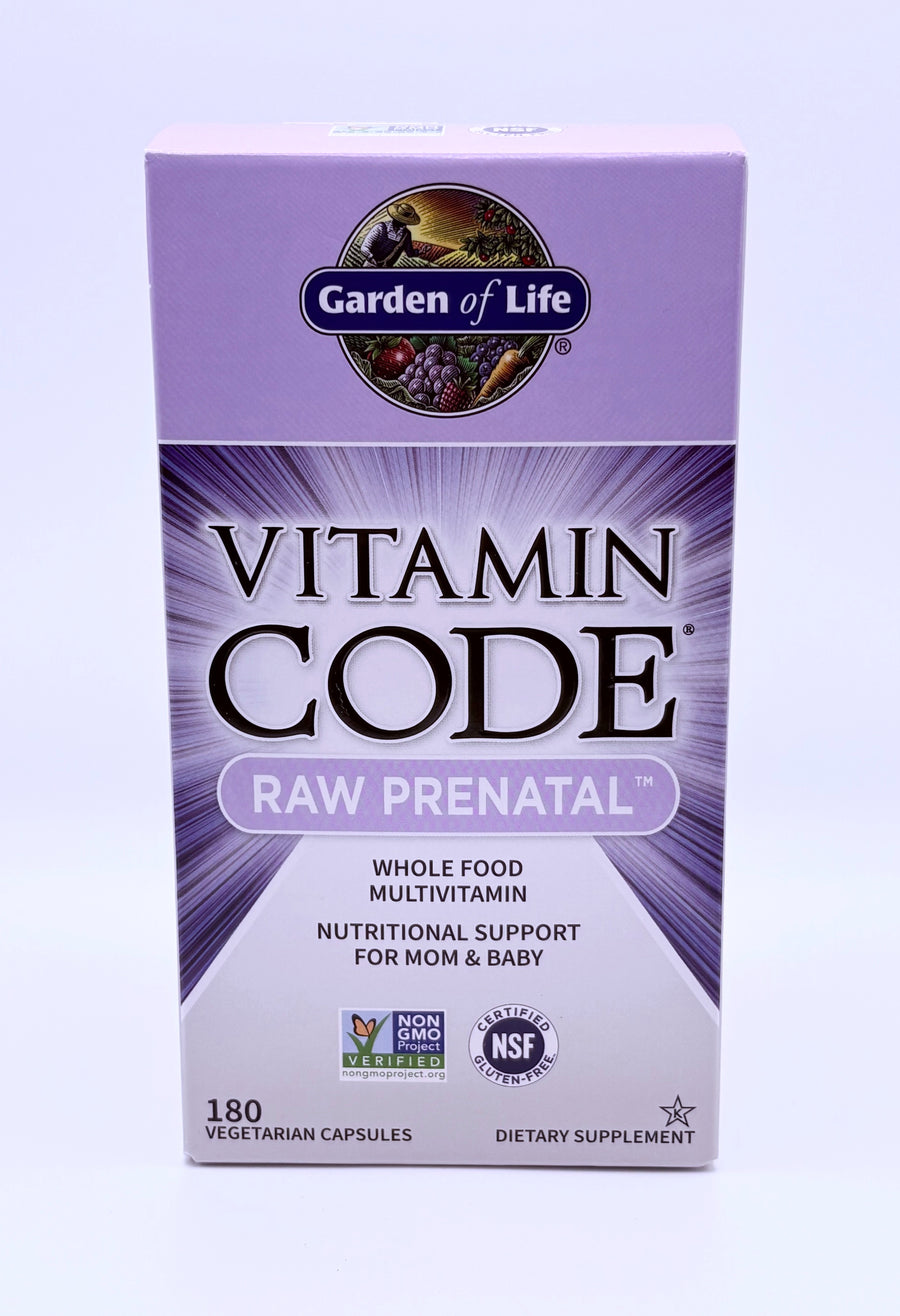 Raw Prenatal (Vitamin Code) 180 Veg Capsules