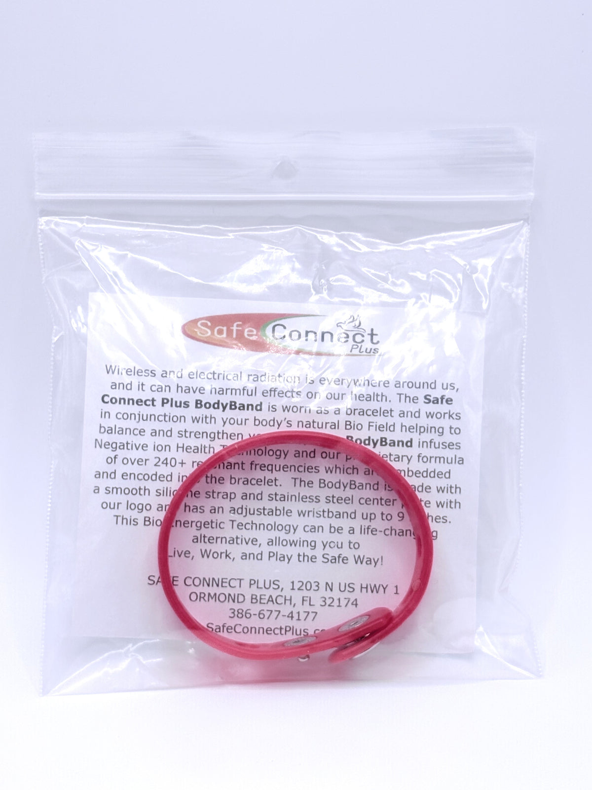 EMF Safe Connect Plus BodyBand red