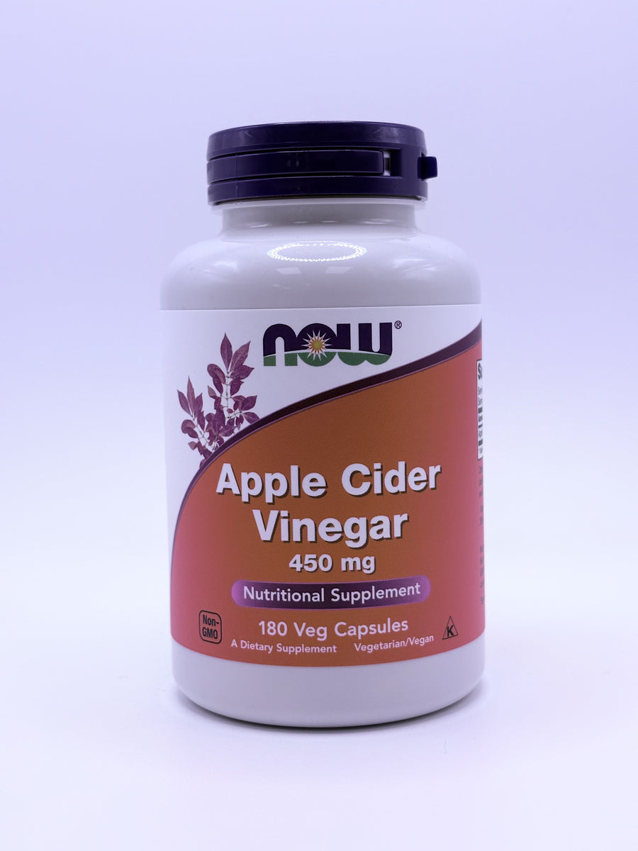 NOW Apple Cider Vinegar 450mg 180 Capsules
