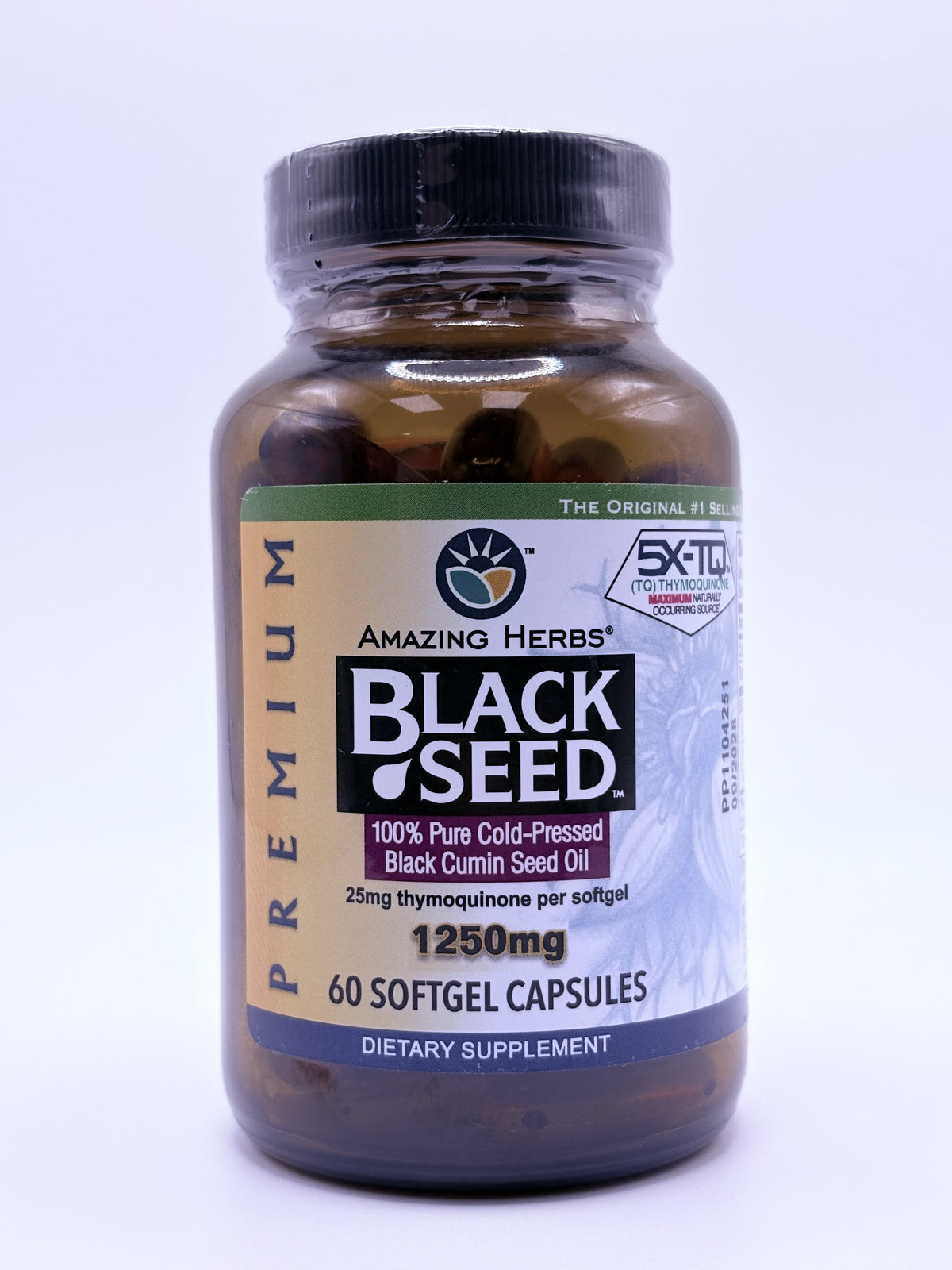 Black Seed 1250 mg 60 Softgels
