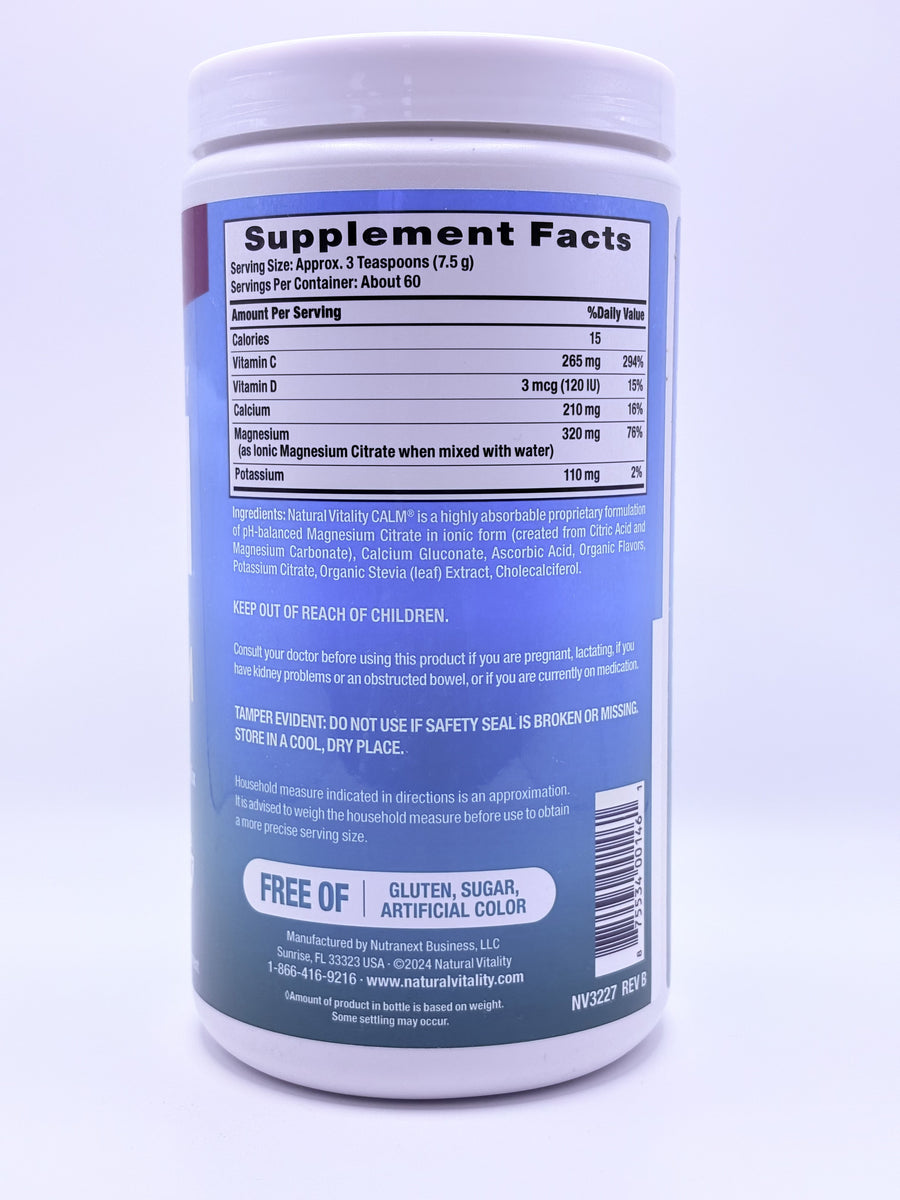 Calm Plus Calcium - Rasberry Lemon Flavor 16 oz