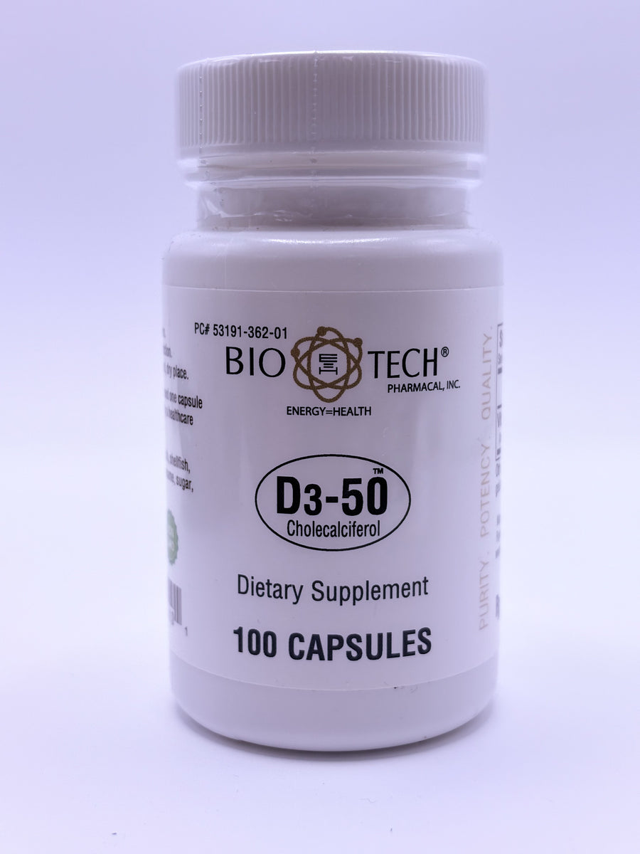 D3-50 Cholecalciferol 100 Capsules