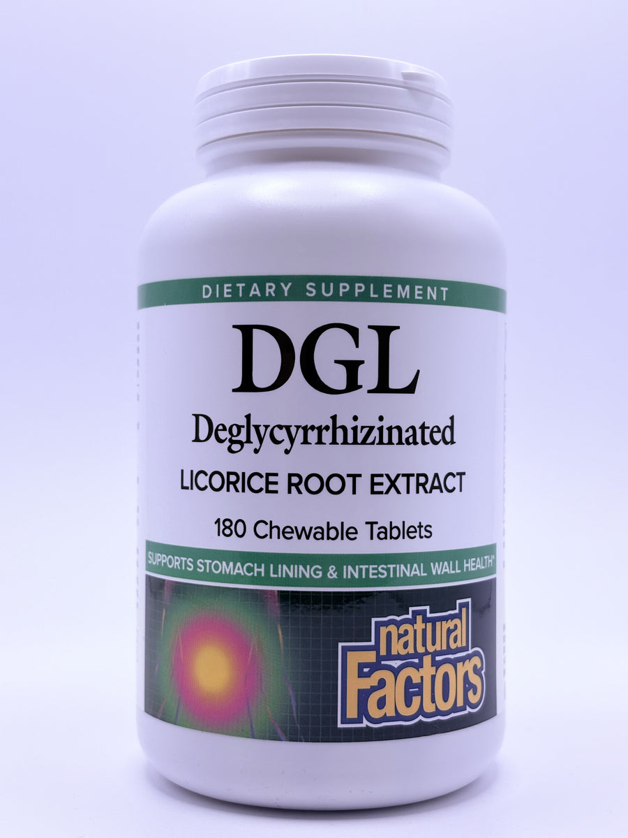 Natural Factors DGL 180 Chewable Tablets
