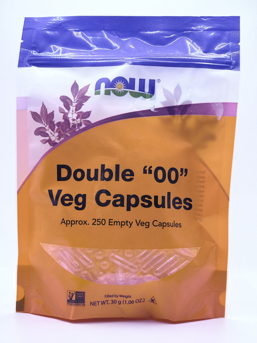 Double "00" Veg Capsules 250 empty capsules