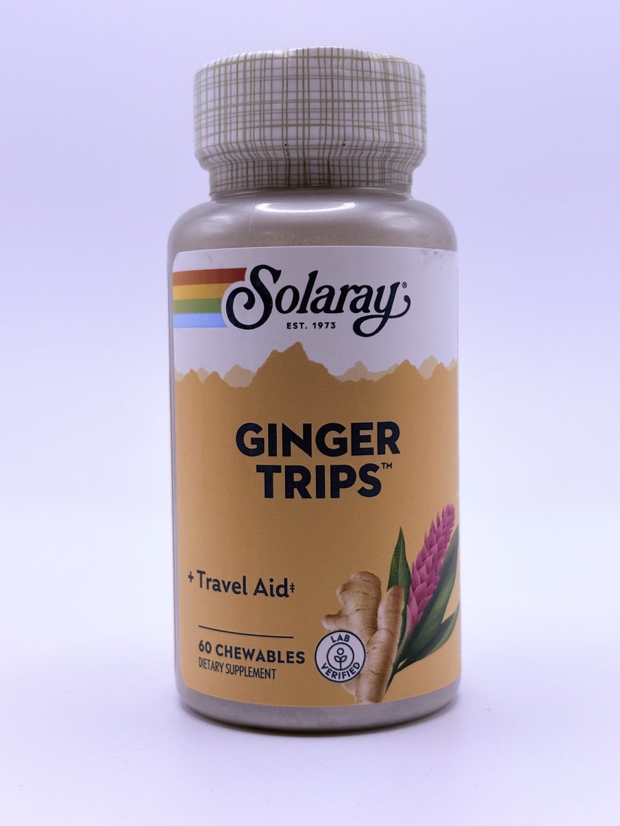 Solaray Ginger Trips 60 Chewables