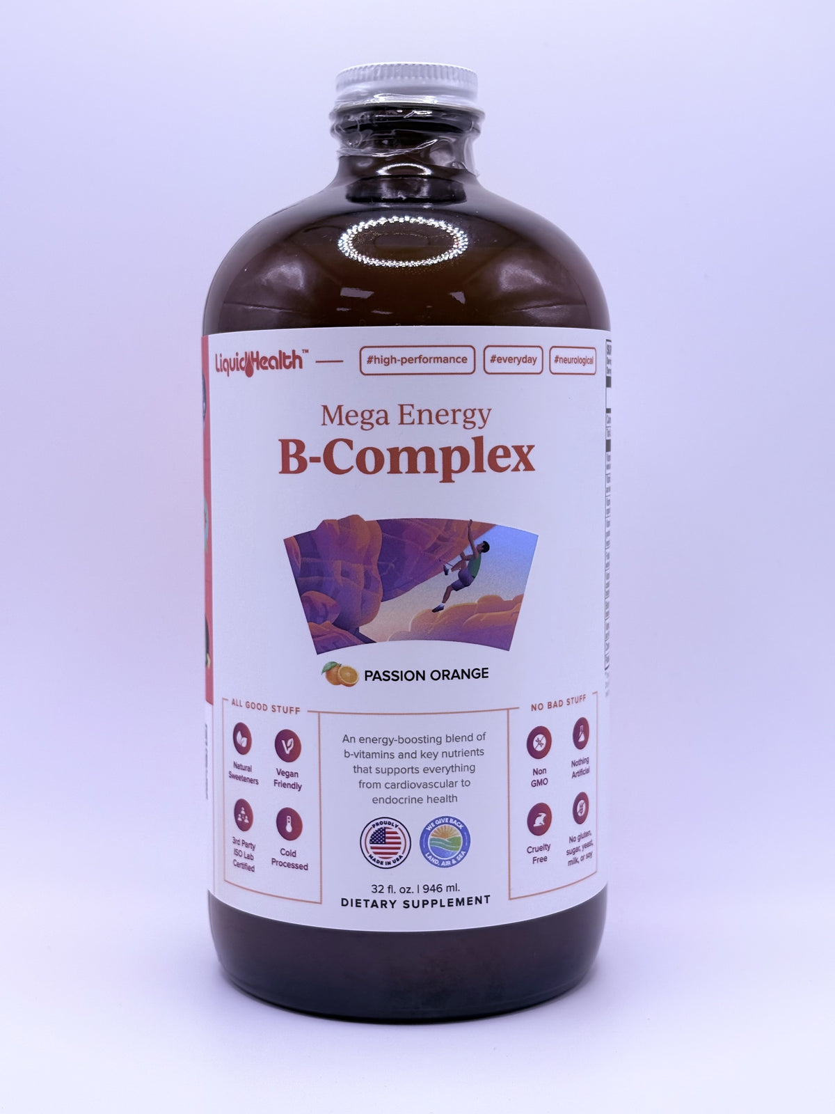 Mega Energy B-Complex Passion Orange 32 fl oz