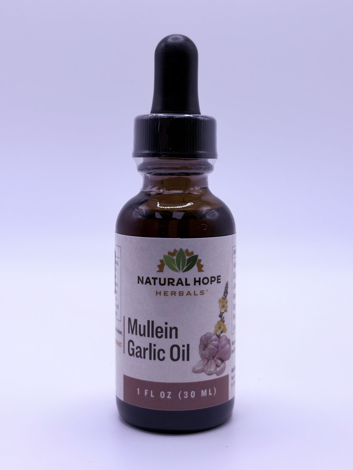 Natural Hope Herbals Mullein Garlic Oil 1 fl oz
