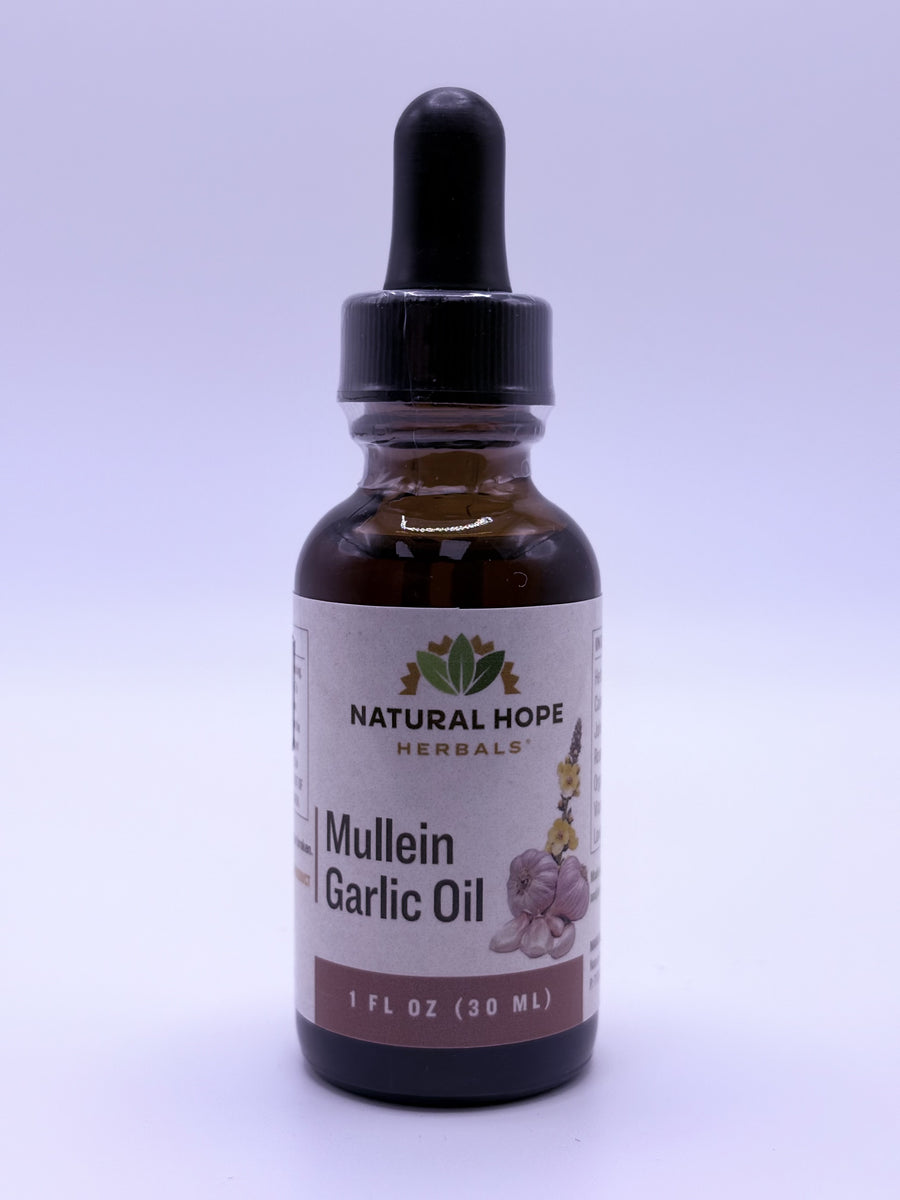 Natural Hope Herbals Mullein Garlic Oil 1 fl oz
