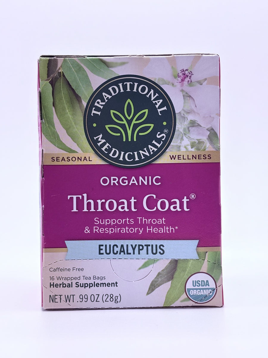Organic Throat Coat Eucalyptus 16 Bag