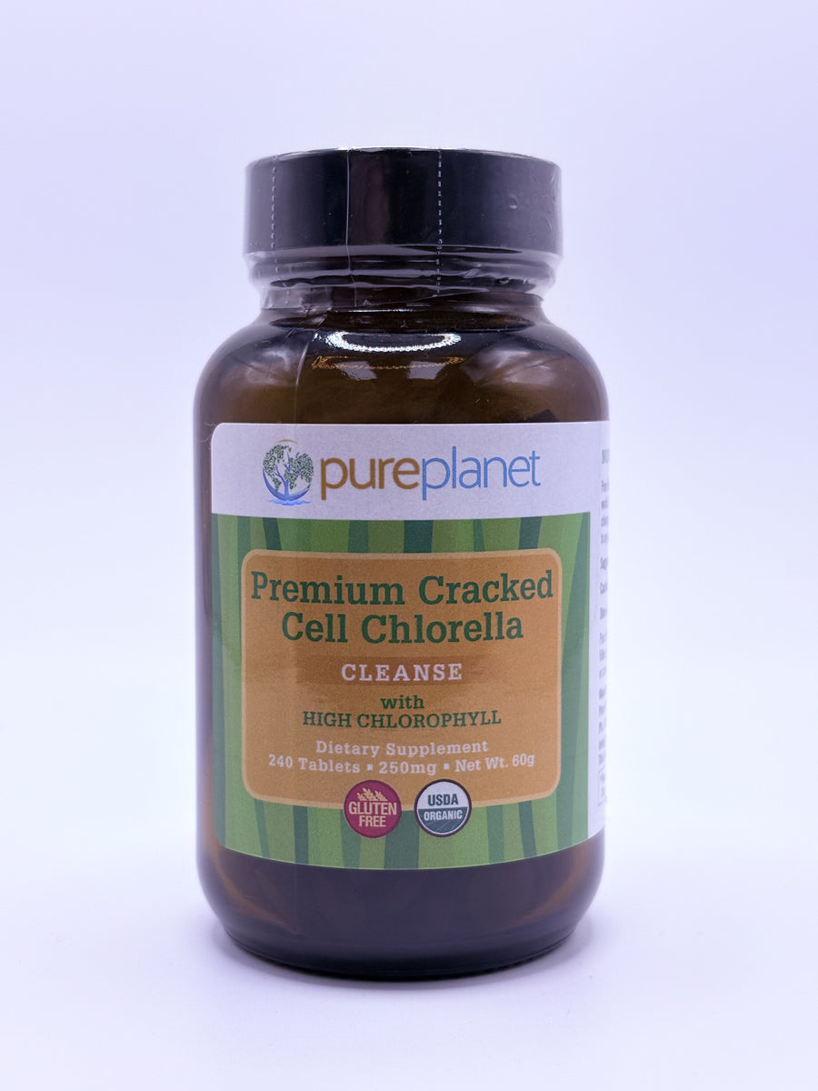 Pureplanet Premium Cracked Cell Chlorella 250mg 240 tablets