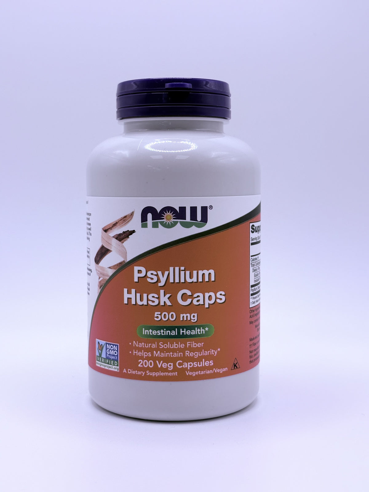 NOW Psyllium Husk Caps 500mg 200 capsules