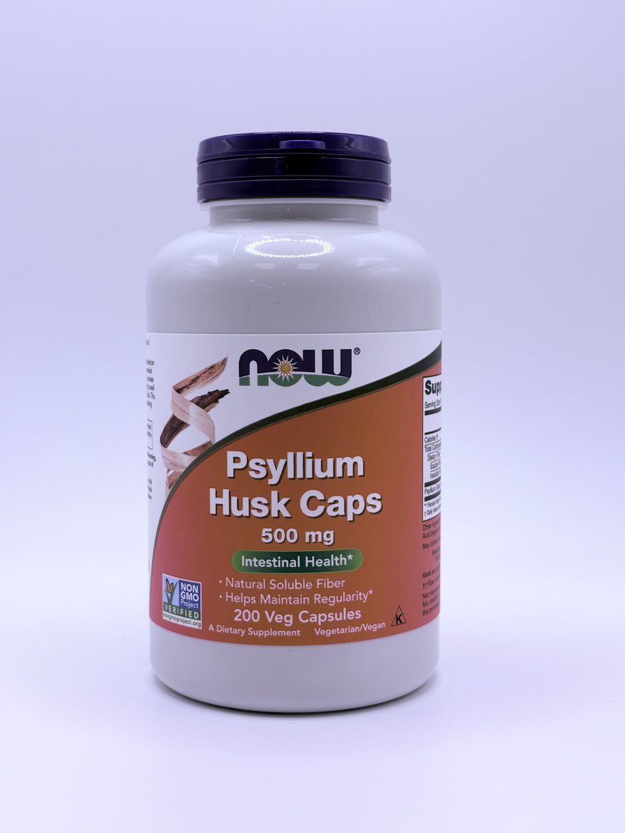 NOW Psyllium Husk Caps 500mg 200 capsules