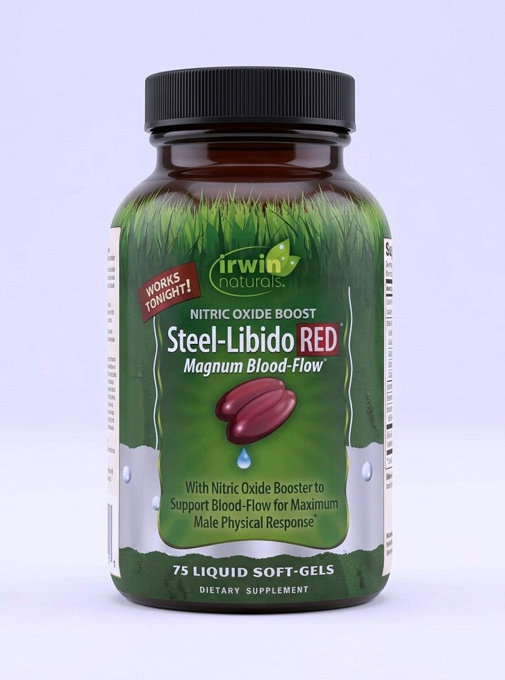 Steel-Libido RED-Magnum Blood Flow 75 Liquid Softgels