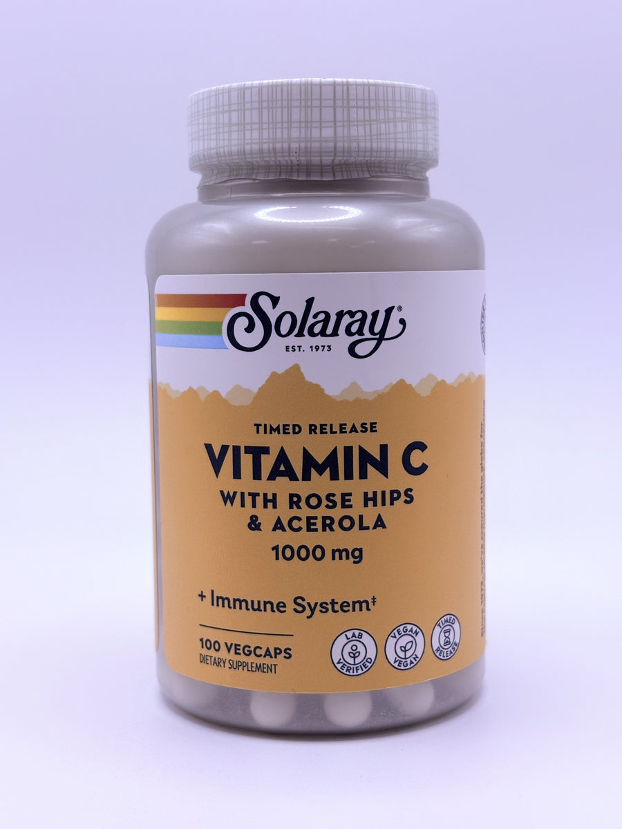 Vitamin C With Rose Hips & Acerola 1000mg 100 Capsules