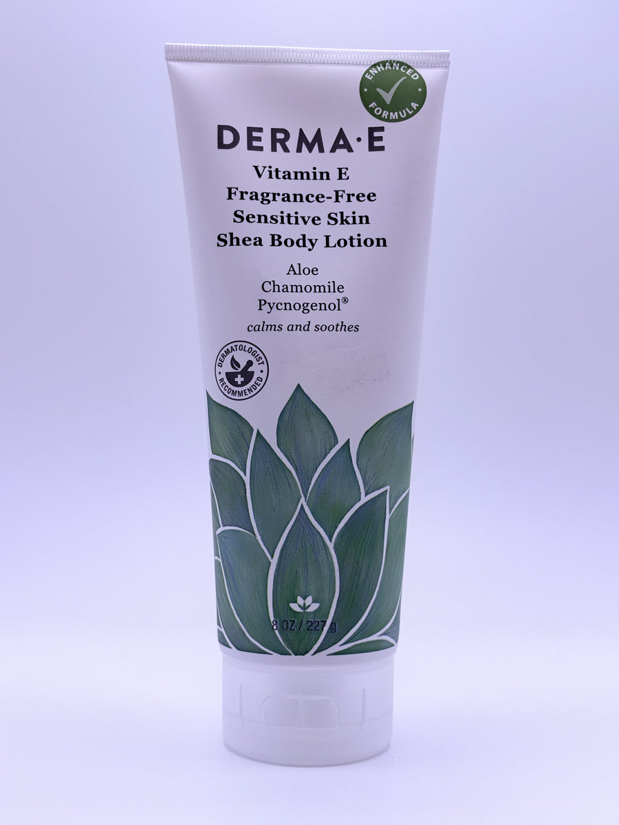 Vitamin E Fragrance-Free Sensitive Skin Shae Body Lotion Aloe Chamomile Pycnogenol 8 fl oz