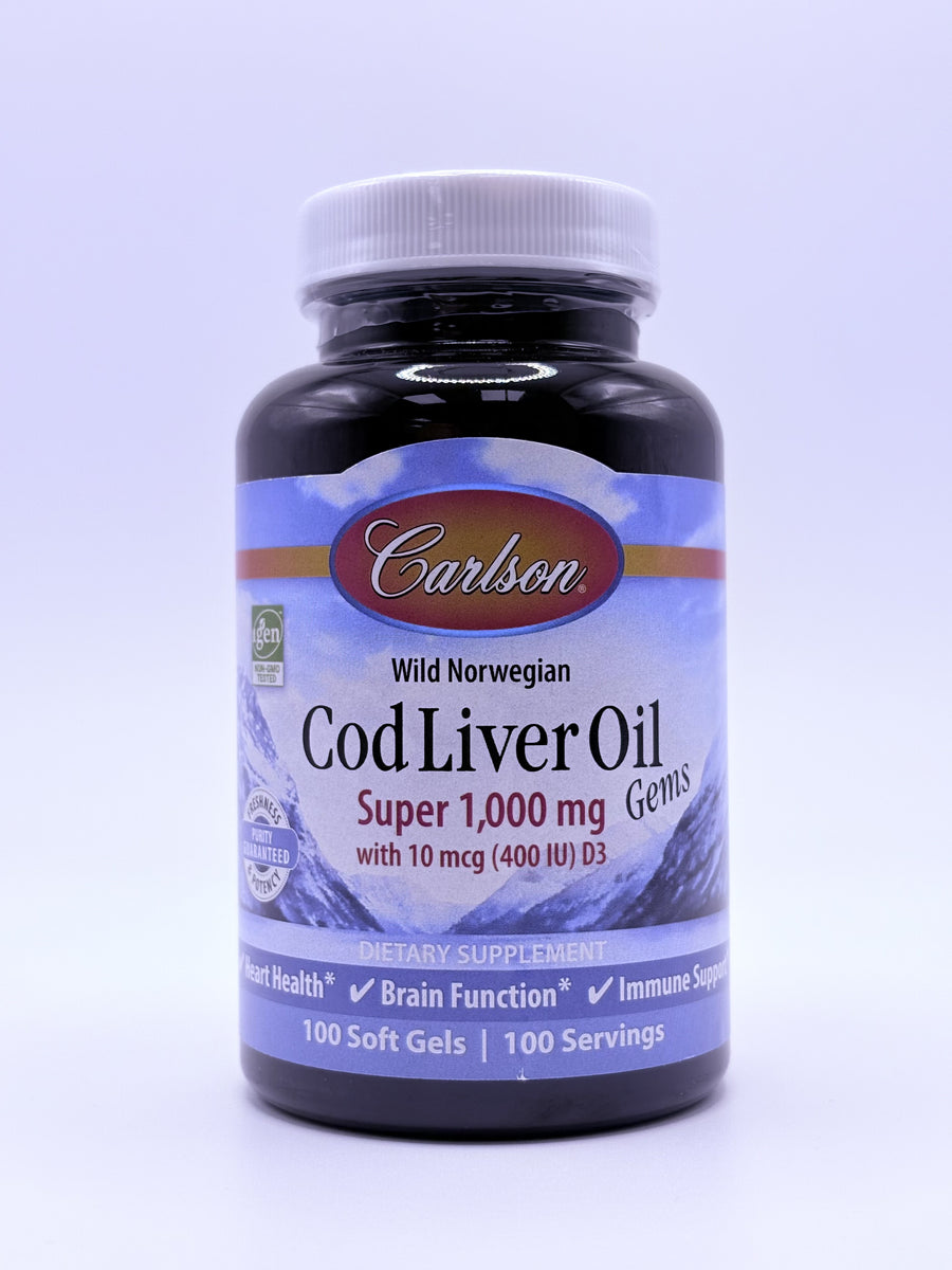 Wild Norwegian Cod Liver Oil 100 softgels