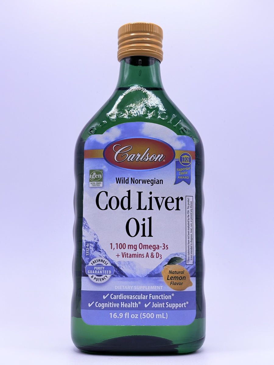 Wild Norweigian Cod Liver Oil- Lemon 16.9 oz